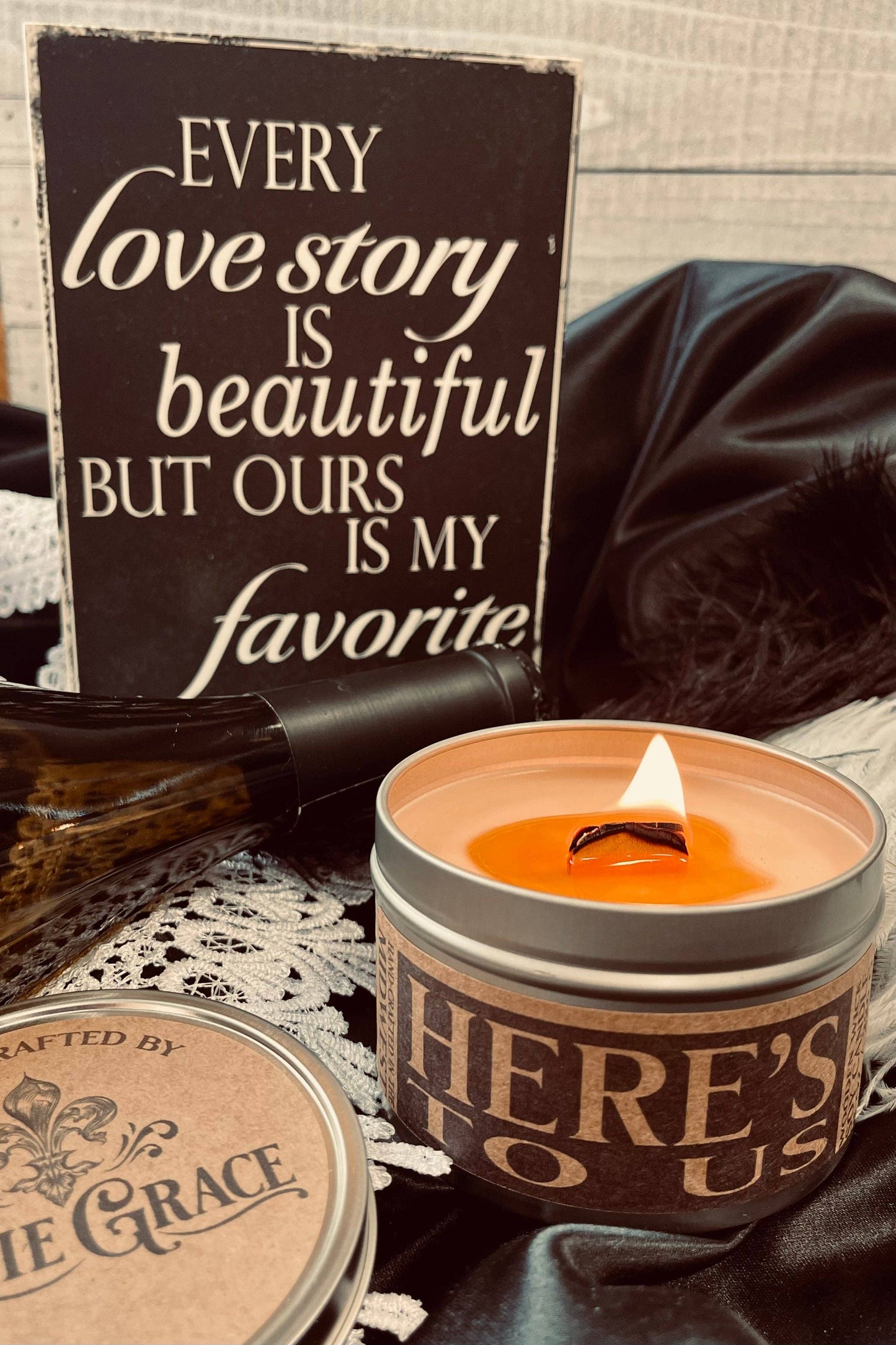 Here's To Us - Wooden Wick Candle