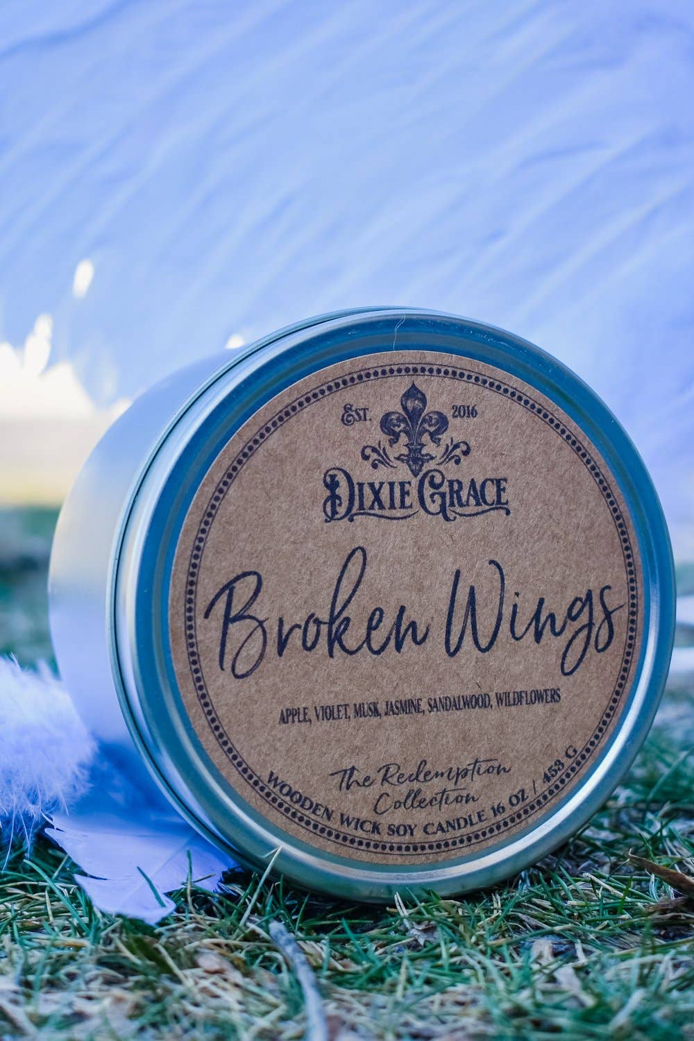 Broken Wings - Wooden Wick Candle