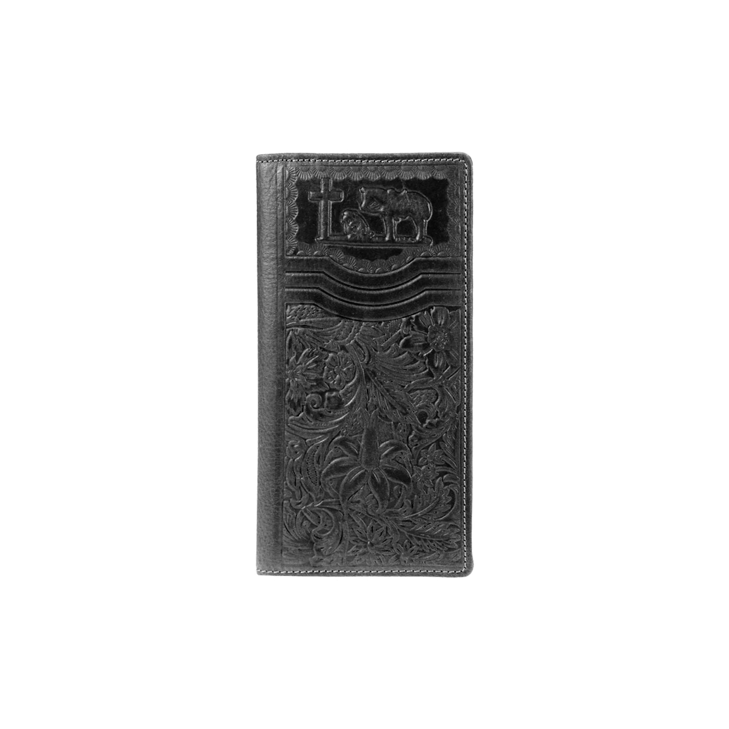 Men's Genuine Leather Wallet-Cowboy Prayers