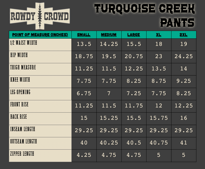 Turquoise Creek pants