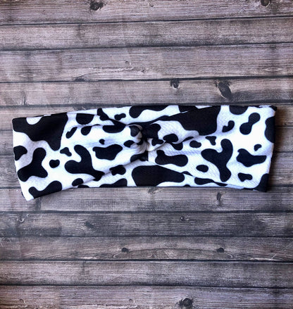 Cow Twist Headband