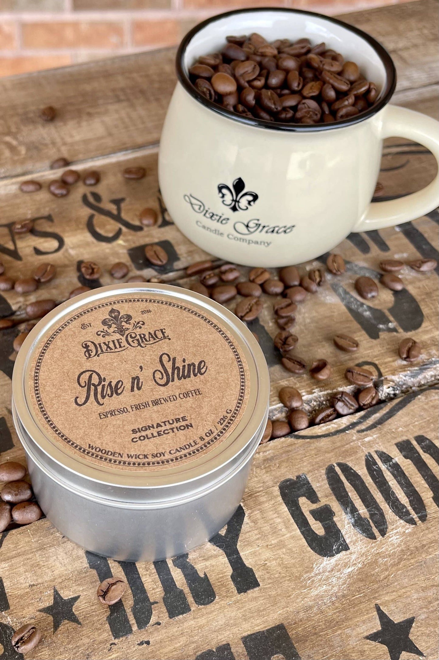 Rise n' Shine - Wooden Wick Candle