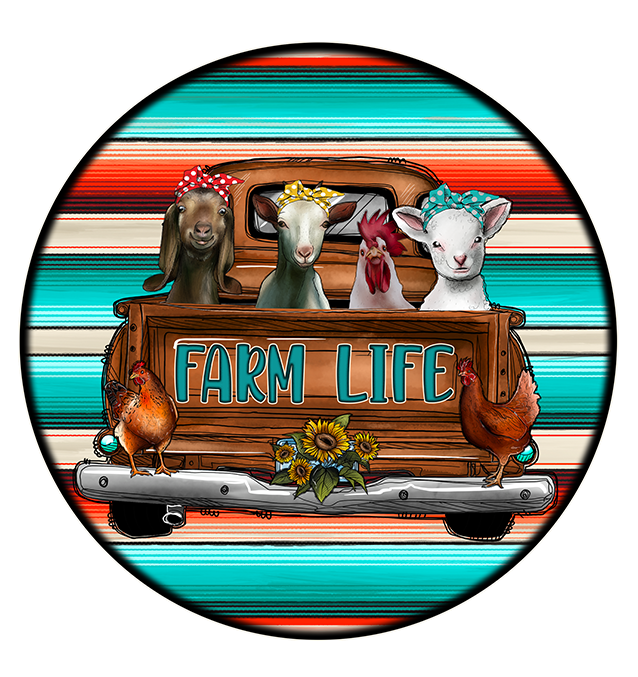 Farm Life car coasters