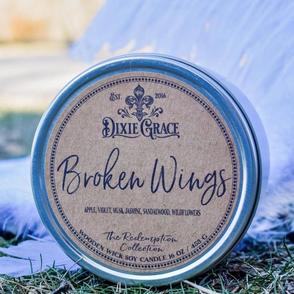 Broken Wings - Wooden Wick Candle